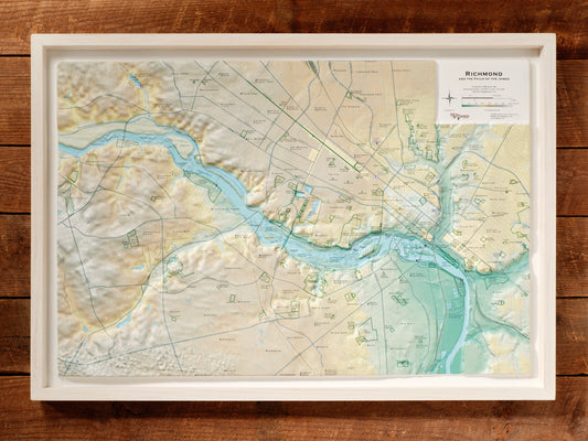 Richmond Relief Map (Unframed)