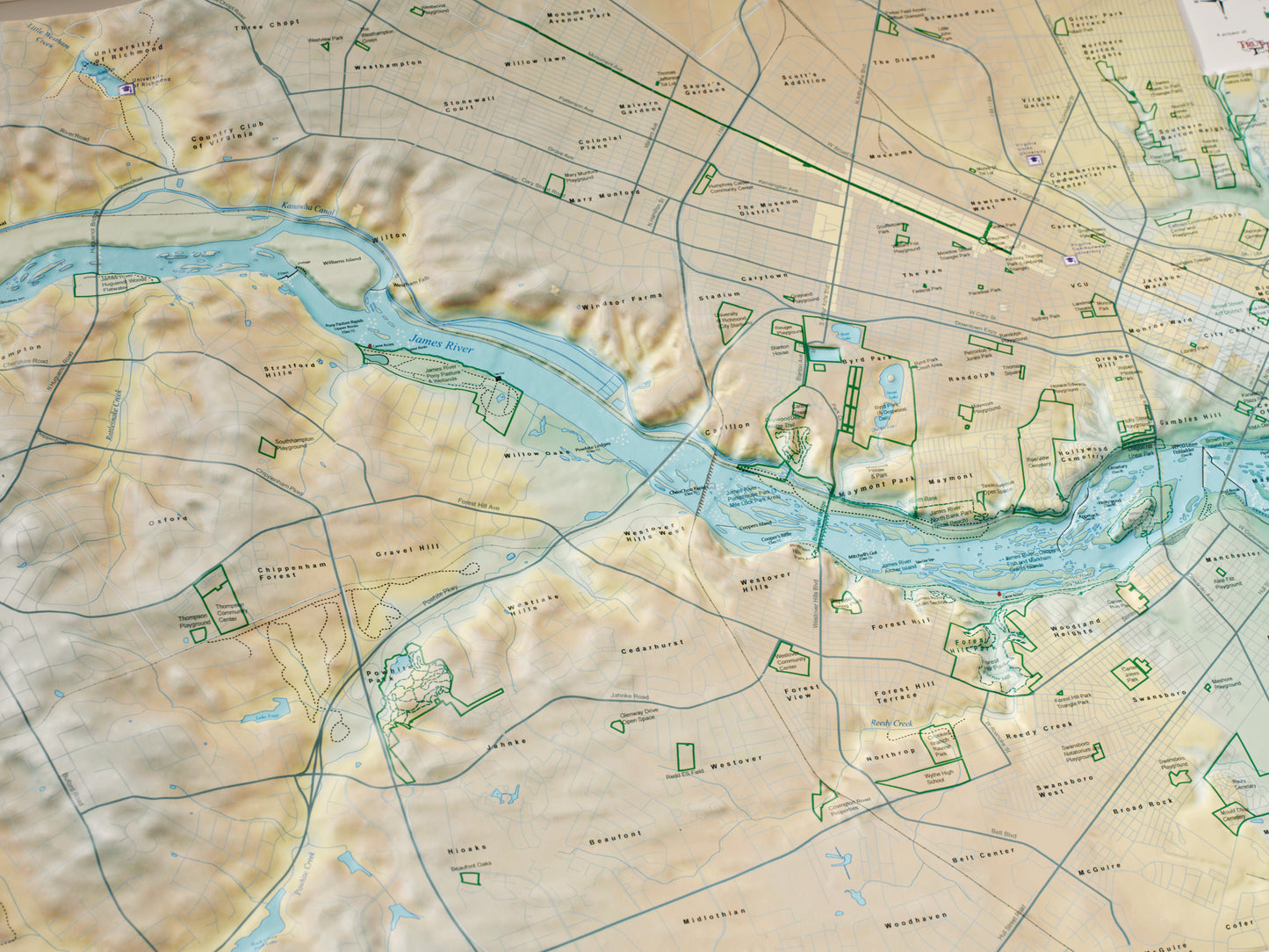 Richmond Relief Map (Unframed)
