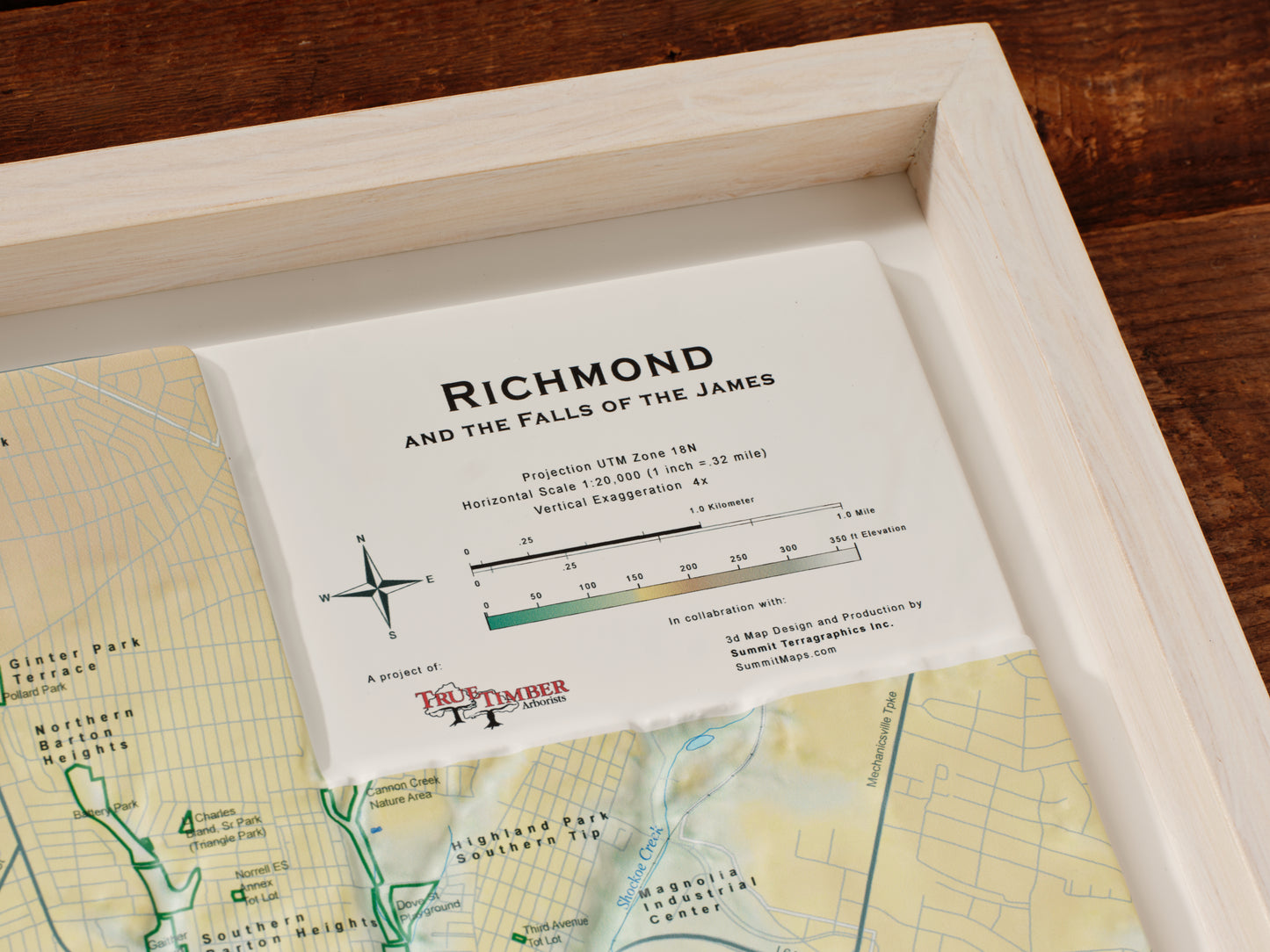 Richmond Relief Map (Unframed)