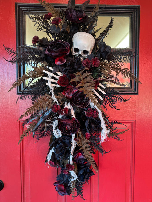 Handmade Skeleton Wreath